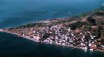 Turecké město Çanakkale na pobřeží