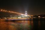 Turecké město Istanbul v noci